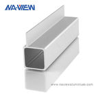 Tubo de aluminio sacado de la sección del perfil del cuadrado de aluminio de la caja