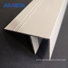 Barras satinadas F de China de la sección del proveedor del canal del perfil de aluminio de la protuberancia